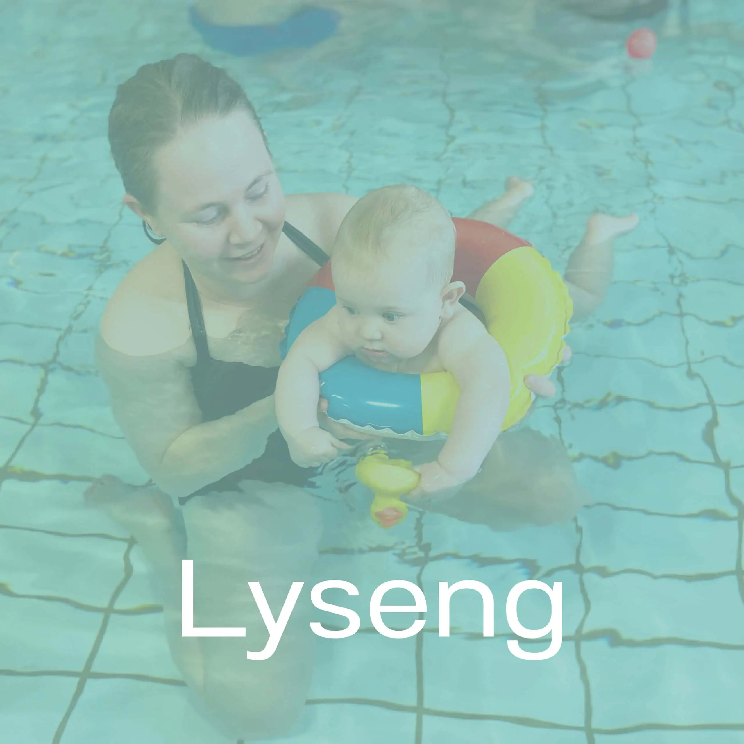 babysvømning i lyseng