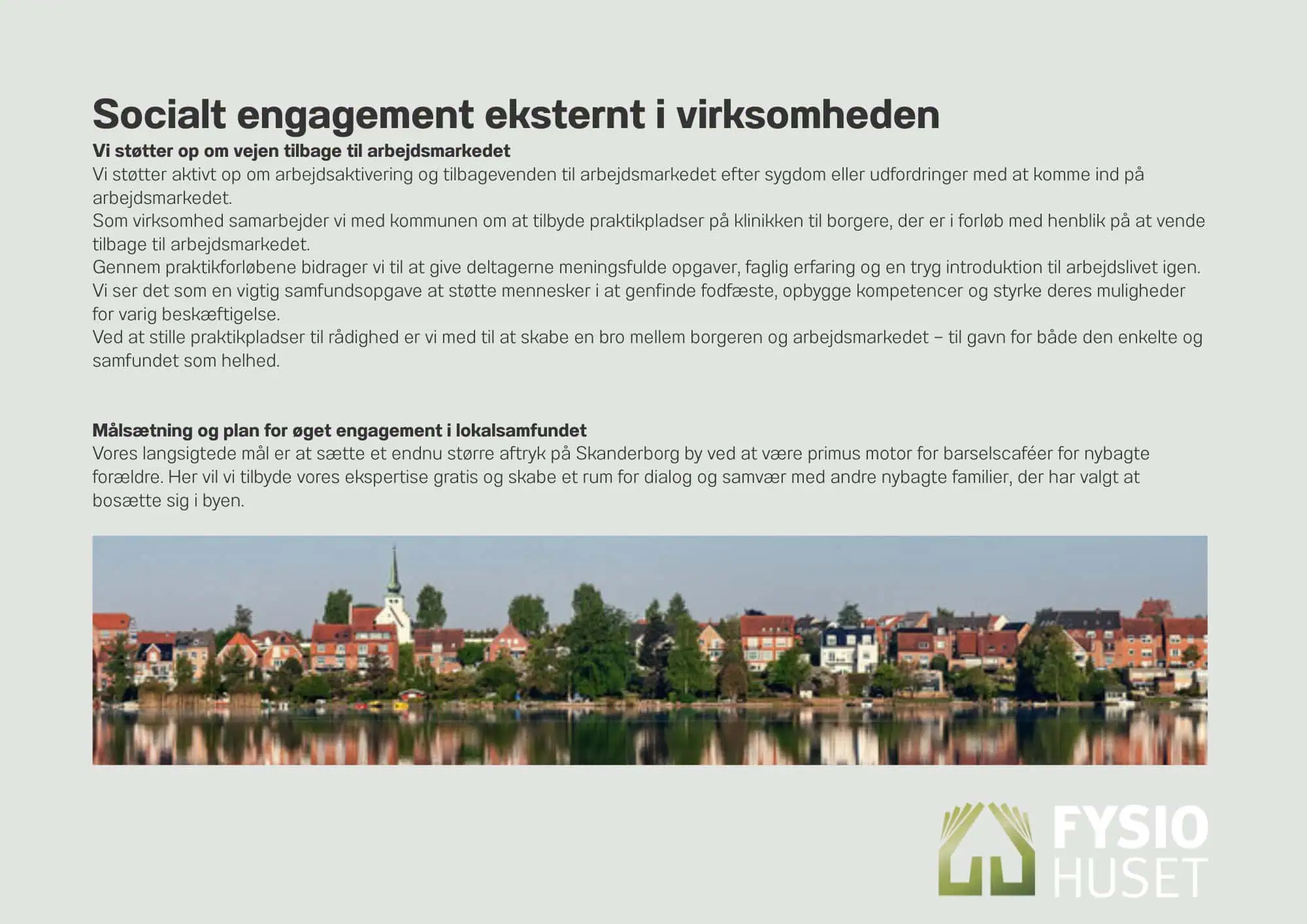 ESG rapport hos FysioHuset Skanderborg