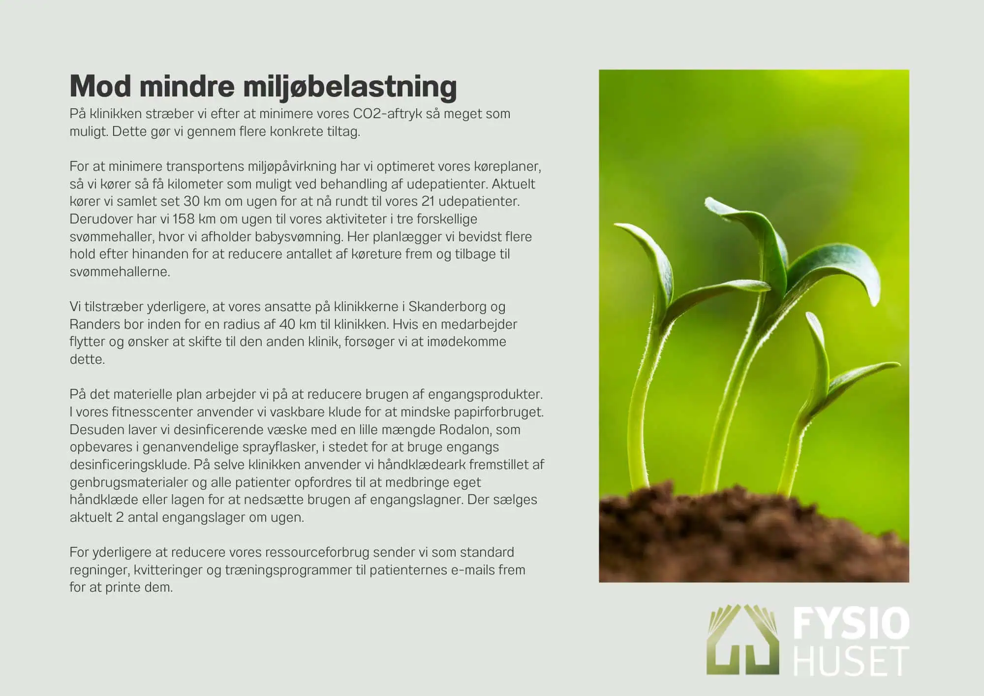 ESG rapport hos FysioHuset Skanderborg